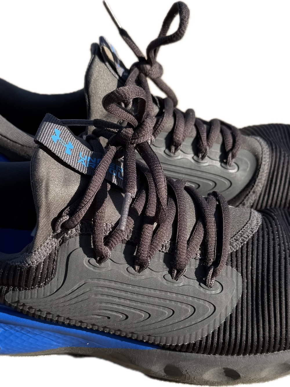 Under Armour Black and Blue Men's Training Sneakers